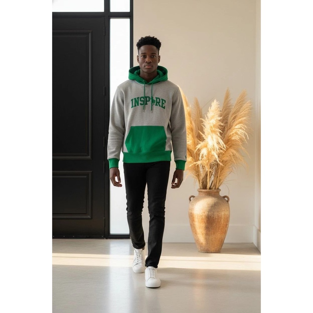 Polo Ralph Lauren: The RL Fleece Inspire Hoodie -Size M (Heather Grey)